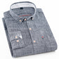 Herren Lose Business Hemd, Regular-Fit Hemd Baumwolle