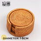 6 teile/los Kreative Untersetzer Set Cup Kissen Kungfu Tee Set, Geschirr Tischset, Dish Mat Rattan