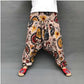 Baggy-Haremshose für Damen, kausaler Druck, Hippie-Jogginghose
