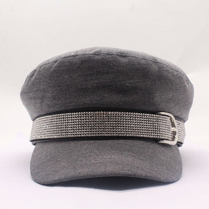 Baumwollhut frühling / winter mode für Frauen, britischer stil warme retro Zeitungsjungenmützen militärische achteckige kappe