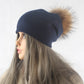 Frauen Wolle gestrickte Skullies Mützen, Lässige weibliche Kaschmirmütze
