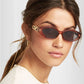 Marke Designer Luxus Sonnenbrille,  Oval Rechteck Sonnenbrille Für Damen Qualität UV400