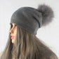 Frauen Wolle gestrickte Skullies Mützen, Lässige weibliche Kaschmirmütze
