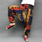 Baggy-Haremshose für Damen, kausaler Druck, Hippie-Jogginghose