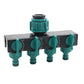 1/2"-3/4"-1" Schlauchsplitter Bewässerungsadapter 4-Wege-Wasserschlauchverbinder