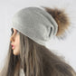 Frauen Wolle gestrickte Skullies Mützen, Lässige weibliche Kaschmirmütze