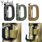5PCS Grimloc Molle Karabiner mit D-Verschluss Ring aus Kunststoff