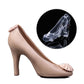 Größe 3D High Heel Schuh Schokoladenform mit 3 Clips, Kandiszuckerpaste Form für Kuchen