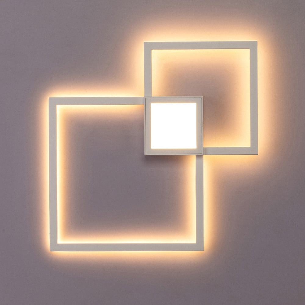 Zerouno LED-Wandleuchte, dekorative moderne DIY-Deckenleuchten für den Innenbereich, für Zuhause, Hintergrund, TV, Wandleuchten, Lounge, Wohnzimmer, Schlafzimmer
