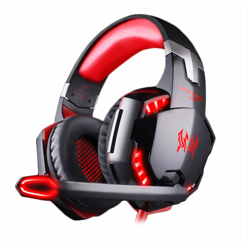 KOTION EACH PS4 Gaming Headset Deep Bass Stereo Casque Wired Game Earphones, Gaming Kopfhörer mit Mikrofon für PS4 PC Laptop