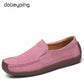 Wildleder Damen Turnschuhe, Mokassins Damenschuhe