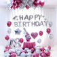 Gold-Silber-Metall-Latexballons 18, 30, 40, 50, 60, 70 Jahre Zahl, Alles Gute zum Geburtstag Jubiläum Partydekoration Erwachsener Folienballon Geschenk