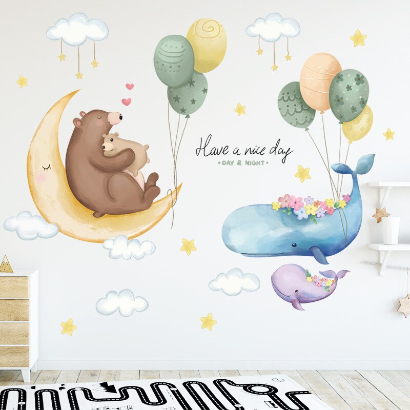 Cartoon-Dinosaurier-Wandaufkleber für Kinderzimmer, Babyzimmer, Wanddekoration, Ceative Vinyl-Raumaufkleber, umweltfreundlicher Heimdekorationsaufkleber