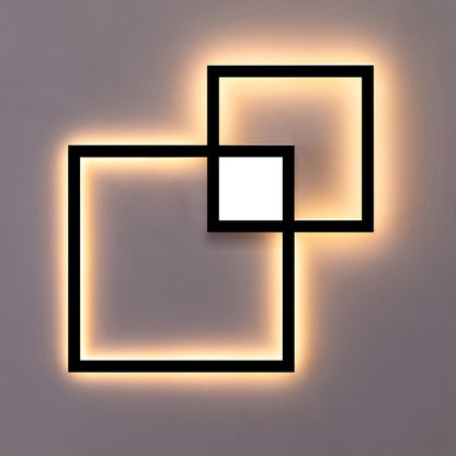 Zerouno LED-Wandleuchte, dekorative moderne DIY-Deckenleuchten für den Innenbereich, für Zuhause, Hintergrund, TV, Wandleuchten, Lounge, Wohnzimmer, Schlafzimmer