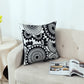 Kissenbezug mit niedlicher floraler geometrischer Stickerei, grün-gelber Kissenbezug für Sofa, Bett, schlichtes Zuhause, 45 x 45 cm