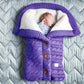 Herbst und Winter Babyschlafsack, Outdoor Button Baby Strickschlafsack