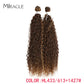 Afro Kinky Curly Hair Wave Synthetisches Haar Hitzebeständig Deep Wave Hair Bundles Extensions Braun 2Pcs / Lot 26Inch