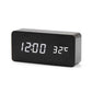 Dual Display Smart Digital LED, Wecker Temperatur Sprachsteuerung, Multifunktions-elektronischer Kalender