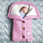 Herbst und Winter Babyschlafsack, Outdoor Button Baby Strickschlafsack