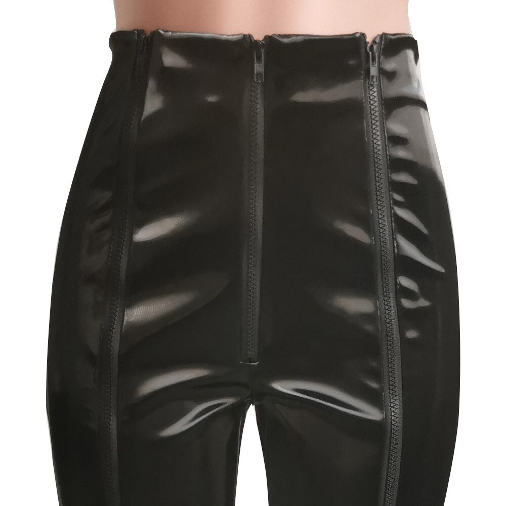 Casual Damen Leder Hosen, Streetwear Party Nacht Kleidung Für Frauen