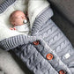 Herbst und Winter Babyschlafsack, Outdoor Button Baby Strickschlafsack