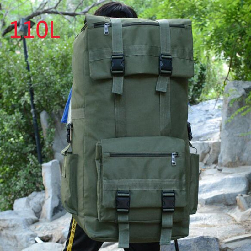 110L Rücksack mit großem Fassungsvermögen Militärische Taktik Molle, Army Bag Herrenrücksack, Rücksack für Wanderreiserucksäcke