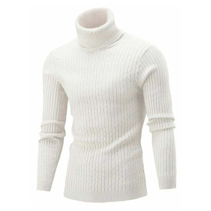 Rollkragen Warmer Strickpullover für Männer