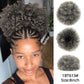 Alileader Synthetische Haarknoten, Afro Kordelzug Pferdeschwanz Flauschige, Afro Puff Haarknoten, Clips im Haarschwanz Pferdeschwanz Zubehör 1St