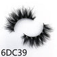 20 mm 3D echte Nerzwimpern, 6DC-Serie Wimpern, 18 mm bis 22 mm Länge