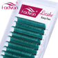 Farbige Wimpernverlängerung Rot/Grün/Blau/Braun/Lila, Bunte Auto Blooming Make-up Wimpernverlängerung 15-20 mm lang