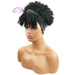 Hair Big Afro Kinky Curly Stirnband Perücken für Frauen Synthetisches Haar Perücken Turban Wrap Hair Style