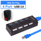 USB HUB 3.0 2.0 Multi 4 7 USB Port Splitter mit Netzteil für PC Computer Notebook Laptops Zubehör Mehrere USB Hab