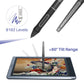 HUION Kamvas 16 Pen Display 15,6 Zoll Digital Graphik Drawing, Tablet Monitor mit 8192 Levels Digital Stylus