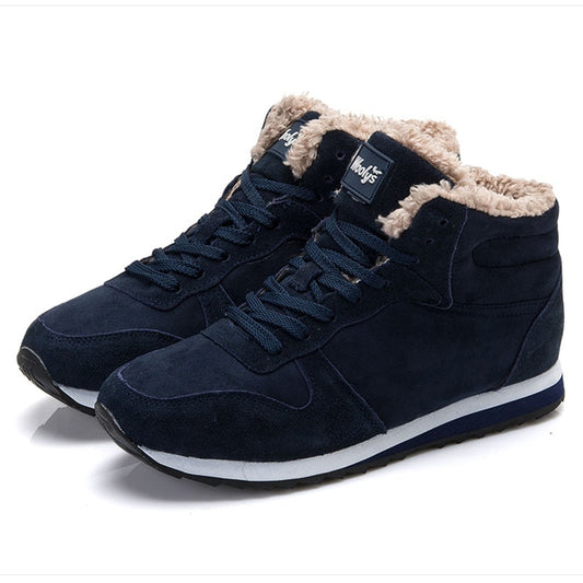 Damen Stiefel Plus Größe 35-47, Paar warme Winter Turnschuhe