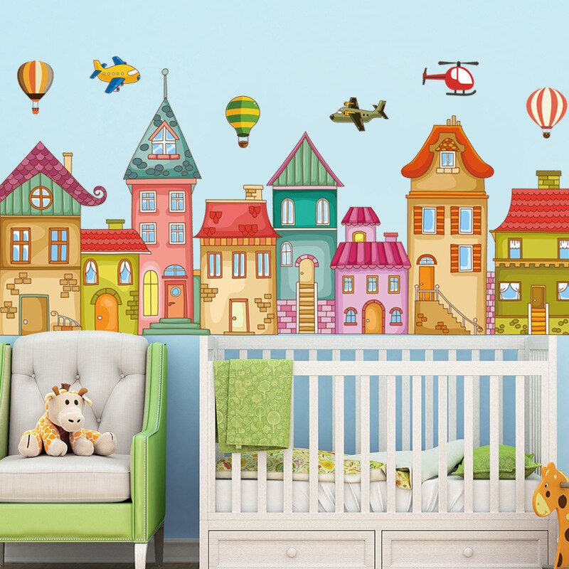 Cartoon-Dinosaurier-Wandaufkleber für Kinderzimmer, Babyzimmer, Wanddekoration, Ceative Vinyl-Raumaufkleber, umweltfreundlicher Heimdekorationsaufkleber