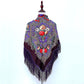 130 * 130cm Damen Traditioneller Schal, Baumwollethnische Art