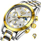 LIGE 2022 Neue Gold Uhr, Frauen Uhren Damen Kreativ Stahl, Armband Uhren Frauen Wasserdicht