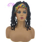 Hair Big Afro Kinky Curly Stirnband Perücken für Frauen Synthetisches Haar Perücken Turban Wrap Hair Style