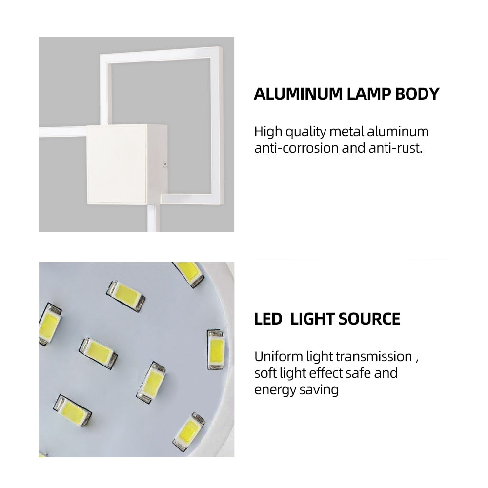 Zerouno LED-Wandleuchte, dekorative moderne DIY-Deckenleuchten für den Innenbereich, für Zuhause, Hintergrund, TV, Wandleuchten, Lounge, Wohnzimmer, Schlafzimmer