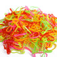 500Pcs/Pack bunte kleine Einweg-Haarbänder elastisches Gummiband Pferdeschwanzhalter, Haarschmuck für Mädchen