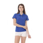 Mehrfarbiges Kurzarm Damen-POLO-Hemd, Sommeroberteile,  elastischer Hemdkragen, 100 % Baumwolle