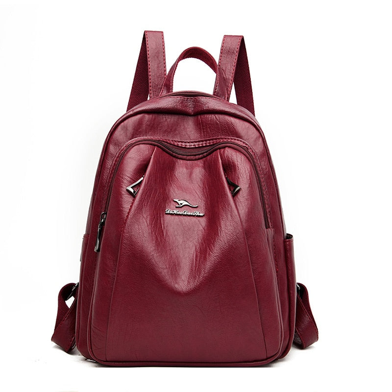 Damen echtes designer Leder Rücksack, Hohe Qualität