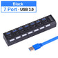 USB HUB 3.0 2.0 Multi 4 7 USB Port Splitter mit Netzteil für PC Computer Notebook Laptops Zubehör Mehrere USB Hab