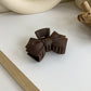 1pcs Koreanisch Kaffee Schwarz Großes Haar Krallen, Acryl Haarnadeln Barrette, Krabbe Haarspangen für Frauen & Mädchen
