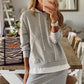 Damen Casual zweiteiler elegant Hoodie Sweatshirt und Harajuku, A-Linie Röcke mit fronttasche Anzug