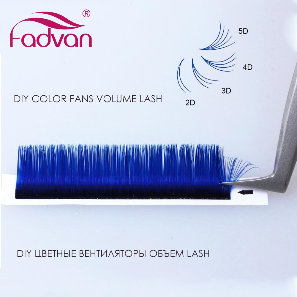 Farbige Wimpernverlängerung Rot/Grün/Blau/Braun/Lila, Bunte Auto Blooming Make-up Wimpernverlängerung 15-20 mm lang