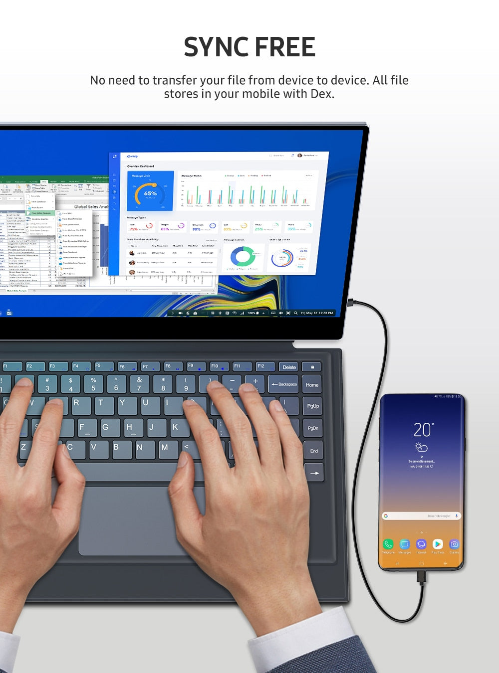 UPERFECT X Pro Echter tragbarer Monitor mit Tastaturbatterie 15,6-Zoll-Touchscreen Mobiler externer Bildschirm, Laptop-LCD-Display Wiederaufladbar
