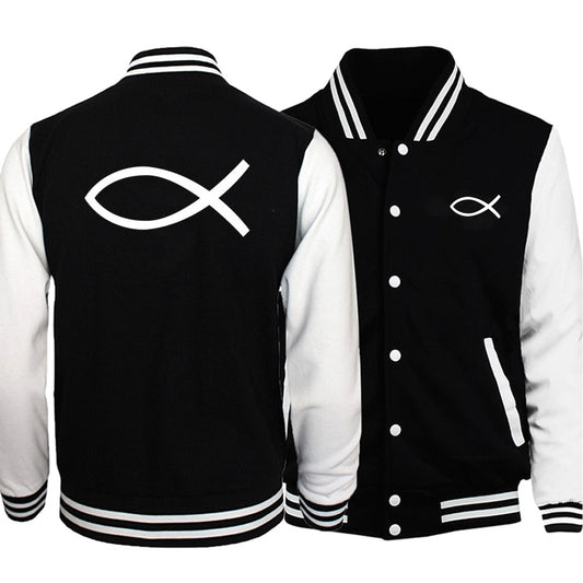 Herren / Damen Baseball Uniform fisch Mäntel Marke, Größe S-5XL