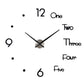 2022 Art und Weise 3D Big Size Wanduhr Spiegel Aufkleber, kurze Wohnzimmer Dekor, Tagungsraum Wanduhr Modernes Design Silent Acryl
