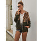 2022 Neue Leopard Patchwork für Frauen, Teddy Mantel aus  Kunstpelz